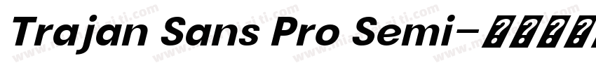 Trajan Sans Pro Semi字体转换